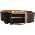 Brown - Front - Duke Mens D555 Harrison Bonded Leather Waist Belt