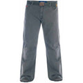 Charcoal - Front - Duke Mens D555 London Canary Bedford Cord Kingsize Trousers