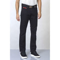 Black - Back - Duke Mens D555 London Mario Bedford Cord Kingsize Trousers