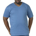 Teal - Side - Duke Mens Signature 1 D555 Cotton Kingsize T-Shirt