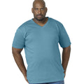 Teal - Side - D555 Mens Signature-2 V-Neck T-Shirt