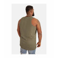 Khaki - Side - Duke Mens D555 Fabio 2 Kingsize Tank Top