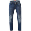 Dark Blue - Front - Duke Mens D555 Ambrose Stretch Tapered Kingsize Jeans