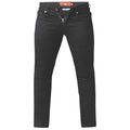 Black - Front - Duke Mens D555 Claude Stretch Stretch Kingsize Jeans