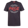 Black - Front - Duke Mens D555 Longham Coca Cola Kingsize T-Shirt