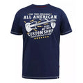 Navy - Front - Duke Mens D555 Bronte All American Guitar Guitar Kingsize T-Shirt