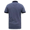 Navy - Back - Duke Mens D555 Oxley Fine Stripe Jersey Patch Pocket Kingsize Polo Shirt