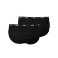 Black - Back - Duke Mens D555 Thompson Y Front Briefs (Pack of 2)