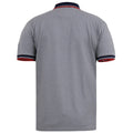 Grey Marl - Back - Duke Mens D555 Mersea Pique Embroidered Kingsize Polo Shirt