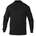 Black - Front - Duke Mens D555 Giuseppe 1 Knitted Quarter Zip Kingsize Sweatshirt