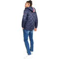 Navy - Side - Duke Mens D555 Angus Diamond Quilted Kingsize Puffer Jacket