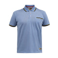 Blue - Front - Duke Mens D555 Talbot Pique Jacquard Kingsize Polo Shirt