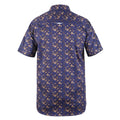 Navy - Back - Duke Mens D555 Kingston Floral Short-Sleeved Shirt