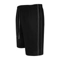 Black-Charcoal - Back - Duke Mens D555 Rayan Jersey Side Stripe Kingsize Shorts (Pack of 2)