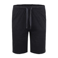 Black-Charcoal - Front - Duke Mens D555 Rayan Jersey Side Stripe Kingsize Shorts (Pack of 2)