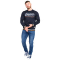 Navy - Lifestyle - Duke Mens D555 Marlow Superior Track & Field Crew Neck Sweatshirt