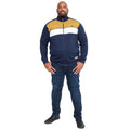 Navy - Lifestyle - Duke Mens D555 Willowbrook Cut & Sew Full Zip Kingsize Sweatshirt