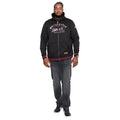 Black - Side - Duke Mens D555 Patrick Full Zip Full Zip Hoodie