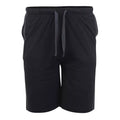 Black-Charcoal - Front - Duke Mens D555 Ryan Elasticated Waist Kingsize Jersey Shorts (Pack of 2)