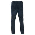 Blue Black - Back - Duke Mens D555 Daniel Tapered Leg Kingsize Jeans