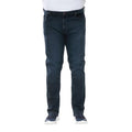 Blue Black - Side - Duke Mens D555 Daniel Tapered Leg Kingsize Jeans