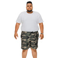 Camo Green - Side - Duke Mens D555 Kody Camo All-Over Print Kingsize Swim Shorts