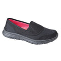 Black - Front - Dek Womens-Ladies Superlight Twin Elastic Gusset Leisure Shoes