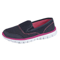 Navy - Front - Dek Womens-Ladies Superlight Twin Elastic Gusset Leisure Shoes