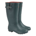 Green-Red - Back - Stormwells Womens-Ladies Plain Wellington Boots