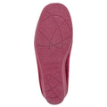 Burgundy-Ocelot - Back - Sleepers Womens-Ladies Dawn Slippers