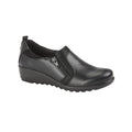 Black - Front - Boulevard Womens-Ladies PU Shoes