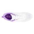 White-Lilac - Side - Dek Womens-Ladies Fluke Lace Up Bowling Shoes