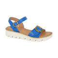 Blue - Back - Cipriata Womens-Ladies Mimi Wedge Sandals