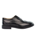 Black - Side - Grafters Mens Leather Lace Up Brogues