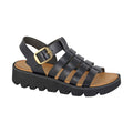 Black - Front - Cipriata Womens-Ladies Azia T-Bar Sandals