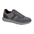 Grey-Black - Front - R21 Mens Original Denim Collection Trainers