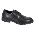 Black - Front - IMAC Mens Leather Gibson Shoes