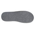 Grey - Back - Zedzzz Mens Neville Slippers