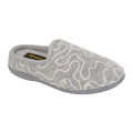 Grey - Front - Sleepers Womens-Ladies Tammy Mule Slippers