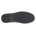 Navy - Back - Zedzzz Mens Kenny Herringbone Twin Gusset Slippers