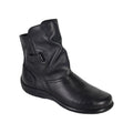 Black - Front - Mod Comfys Womens-Ladies Nappa Leather Superlight Ankle Boots