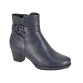 Navy - Front - Cipriata Womens-Ladies Clodia Memory Foam Ankle Boots