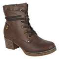 Dark Brown - Front - Cipriata Womens-Ladies Aleandra Ankle Boots