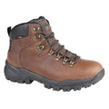 Conker Brown - Front - Johnscliffe Boys Canyon Leather Superlight Hiking Boots