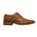 Tan - Back - Goor Boys 5 Eyelet Brogue Oxford Shoes