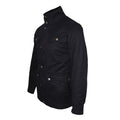 Navy - Back - Maine Mens Waxed Funnel Neck Jacket