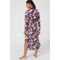 Multicoloured - Back - Debenhams Womens-Ladies Wilderness Floral Wrap Robe