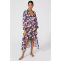 Multicoloured - Lifestyle - Debenhams Womens-Ladies Wilderness Floral Wrap Robe