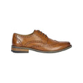 Tan - Front - Maine Mens Mason Grain Leather Brogues