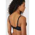 Black-Natural - Back - Gorgeous Womens-Ladies Geometric Mesh Non-Padded Bra (Pack of 2)